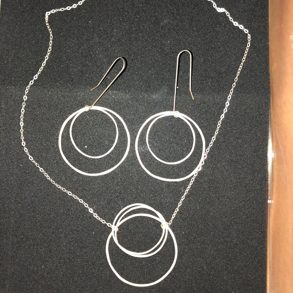 Earrings and matching necklace